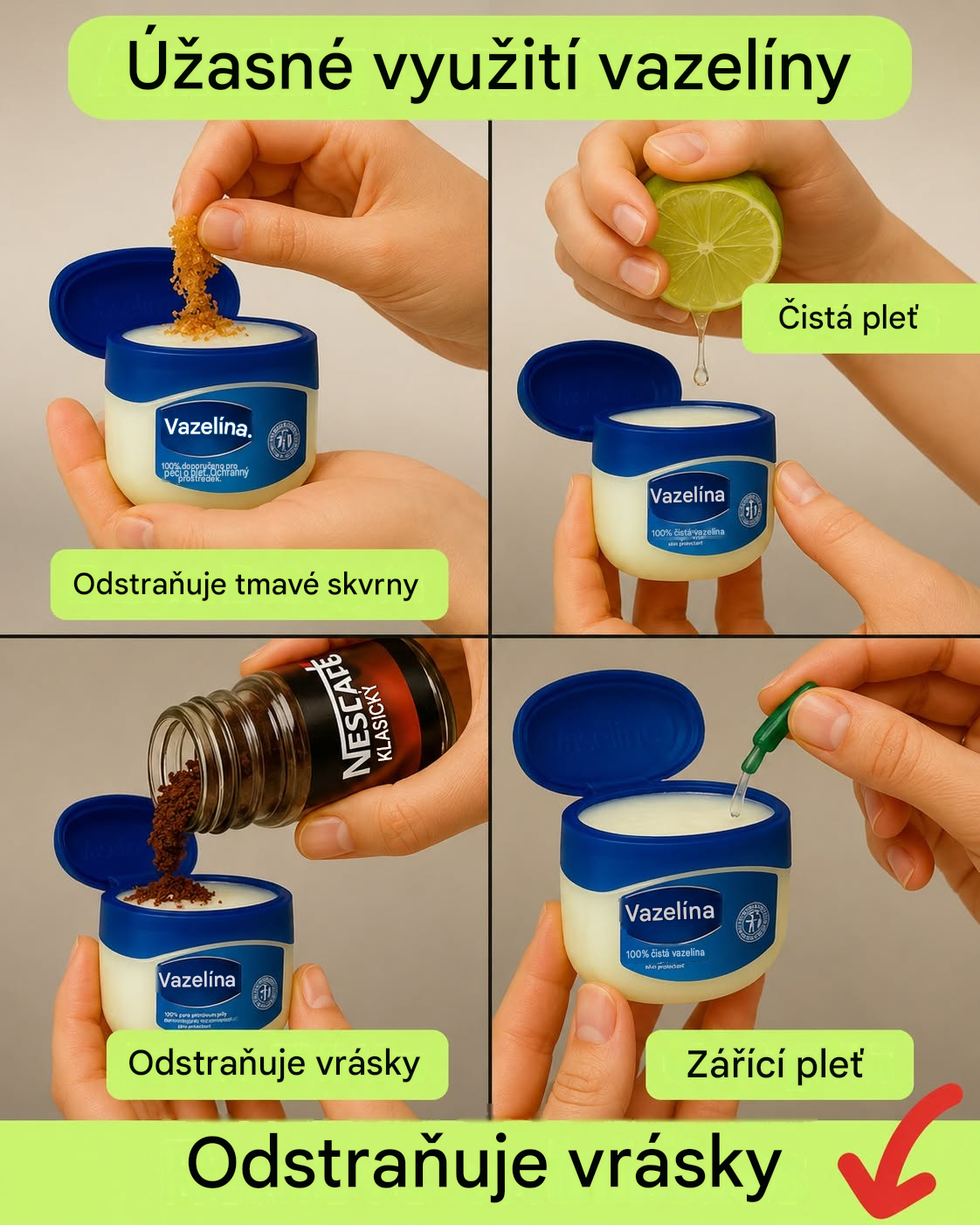 Triky s vazelínou, které skutečně fungují!