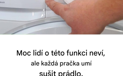 10 z 10 praček umí sušit, ale jen málo z nich tuto funkci zmiňuje.