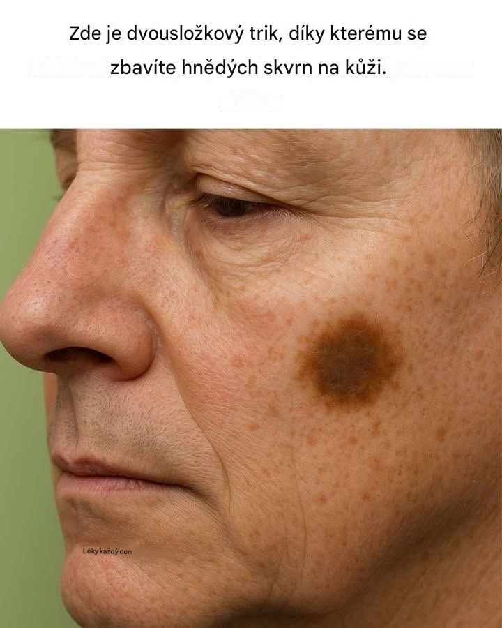 Zde je dvousložkový trik, jak se zbavit hnědých skvrn na pleti