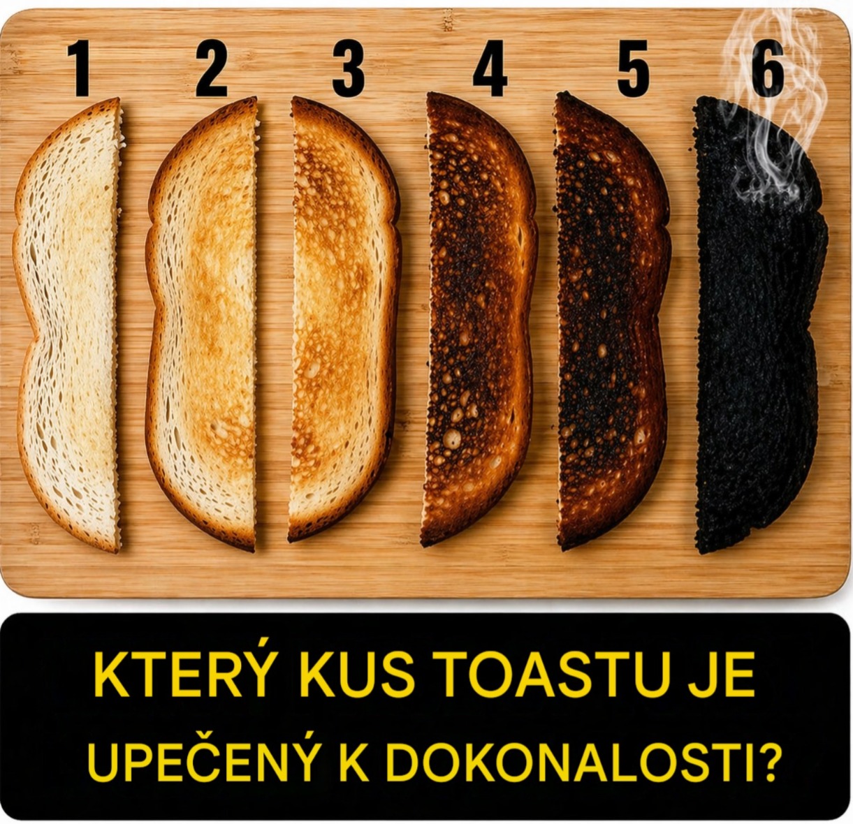 Který toast je perfektní… Jednoduchá otázka s hlubším významem? Odpověď najdete v komentářích.