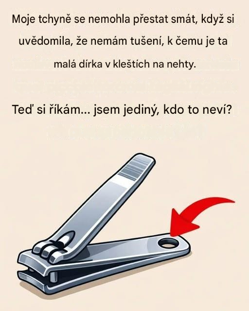 K čemu slouží ta malá dírka v kleštích na nehty? Funkce, o které téměř nikdo neví.