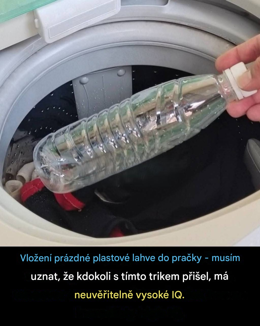 Geniální trik pro praní: Proč vám vložení prázdné plastové lahve do pračky může ušetřit čas a potíže
