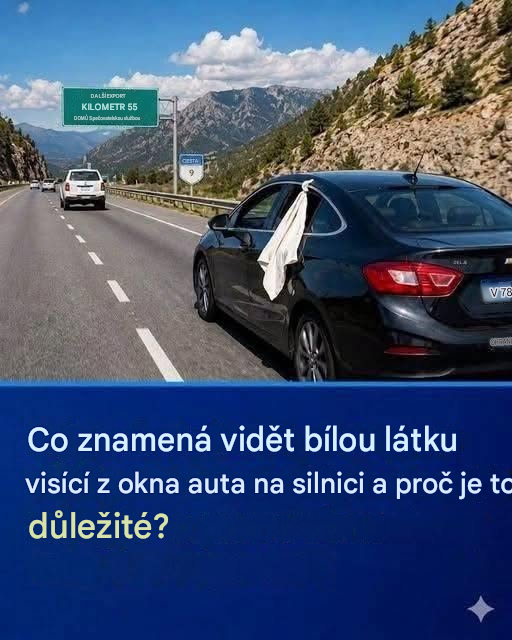 Bílá látka na oknech auta