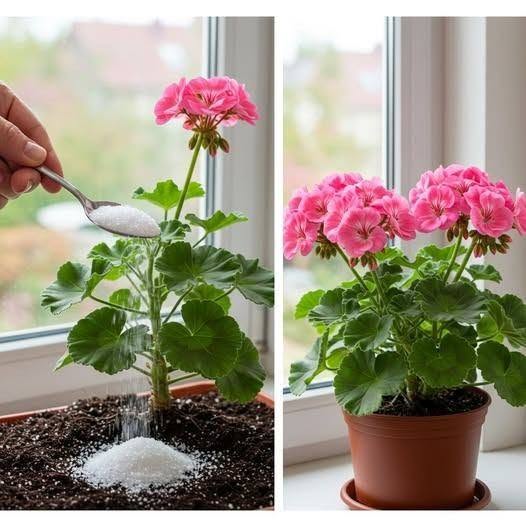 Näin saat pelargonit täyteen kukkaa: niitä täytyy kastella näin, jotta ne pysyvät aina lehtisinä. Koko resepti 😍👇