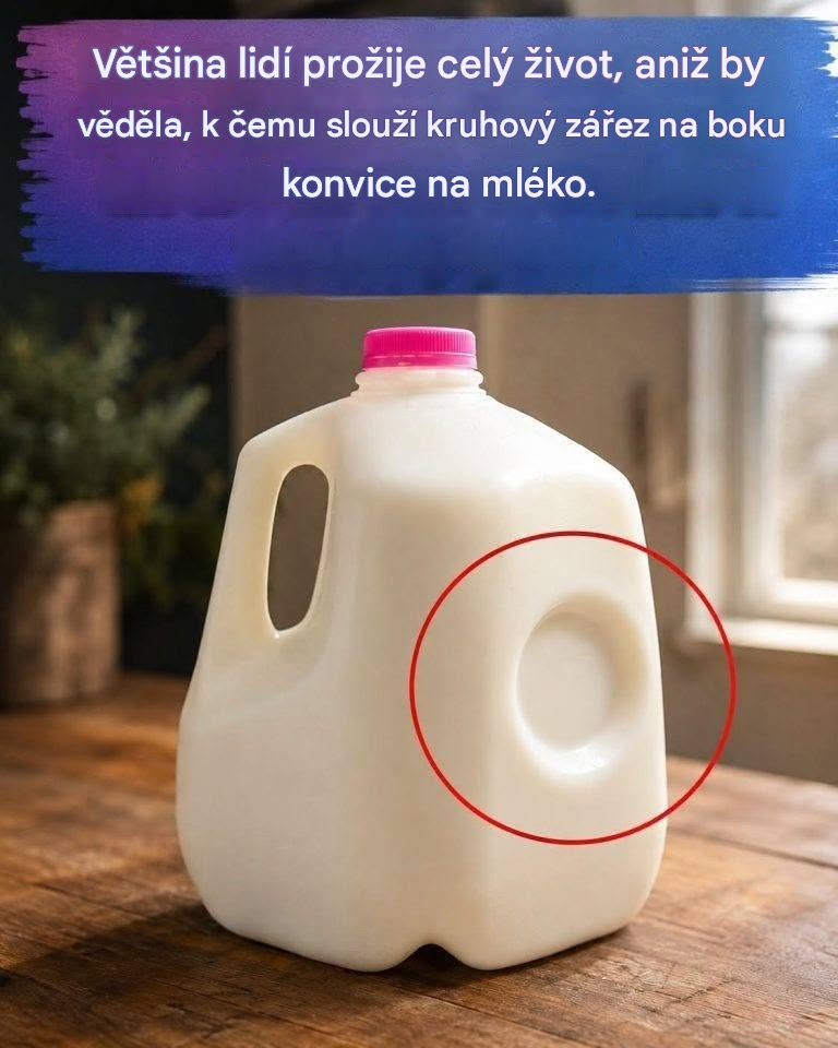 Skrytý účel té malé promáčkliny ve vaší džbánku s mlékem a proč je důležitější, než si myslíte.
