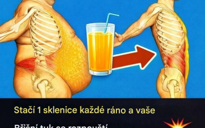 Stačí jen 1 sklenice denně a váš břišní tuk zmizí.