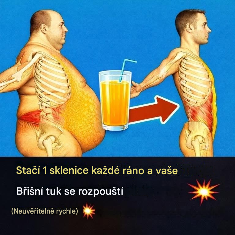 Stačí jen 1 sklenice denně a váš břišní tuk zmizí.