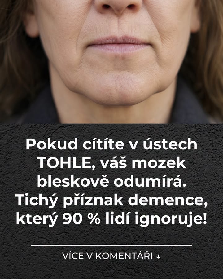 Pokud cítíte v ústech TOHLE, váš mozek bleskově odumírá. Tichý příznak demence, který 90 % lidí ignoruje!