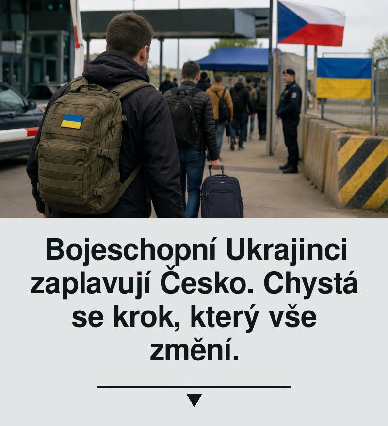 Bojeschopní Ukrajinci zaplavují Česko. Chystá se krok, který vše změní.